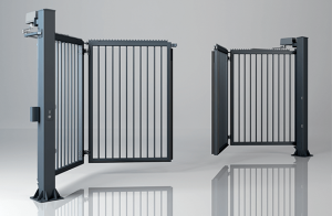 Cancello A Due Ante V King Con Riempimento A Palizzata 25x25 Mm