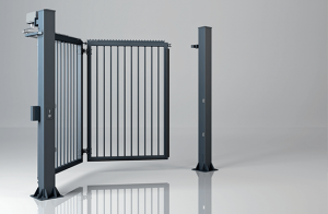 Cancello Ad Anta Singola Destra V King Con Riempimento A Palizzata 25x25 Mm